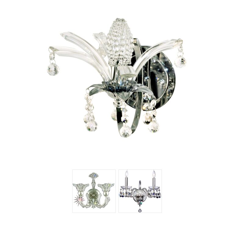 Dale Tiffany Evelyn Polished Chrome Wall Sconce