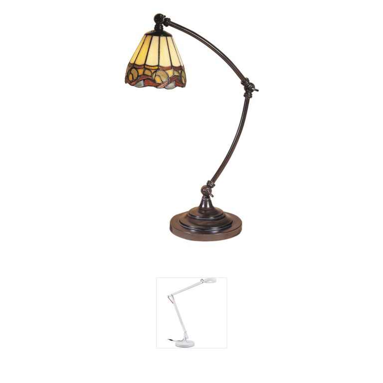Dale Tiffany Evelyn Mica Bronze Desk Lamp