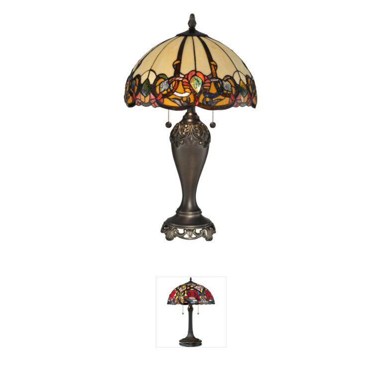 Dale Tiffany Evelyn Antique Golden Bronze Table Lamp