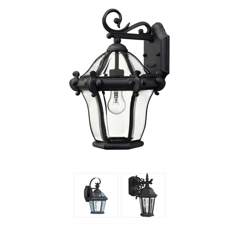 Hinkley Estate Series San Clemente Museum Black Outdoor Wall Light