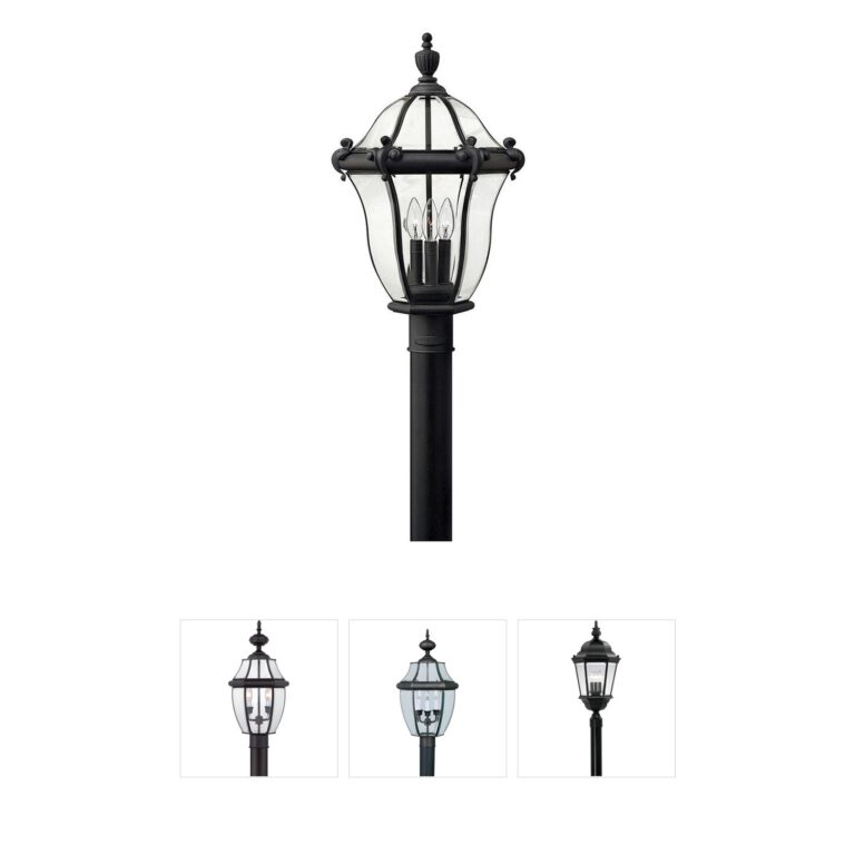 Hinkley San Clemente Estate Series Museum Black Post Lantern