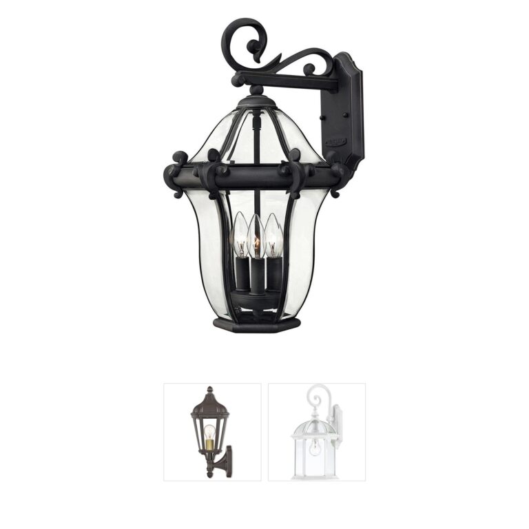 Hinkley Estate Series San Clemente Museum Black Outdoor Wall Light