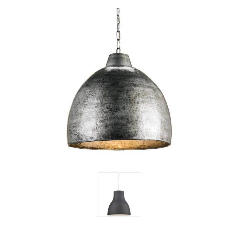 Currey & Company Earthshine Blackened Steel Wrought Iron Pendant