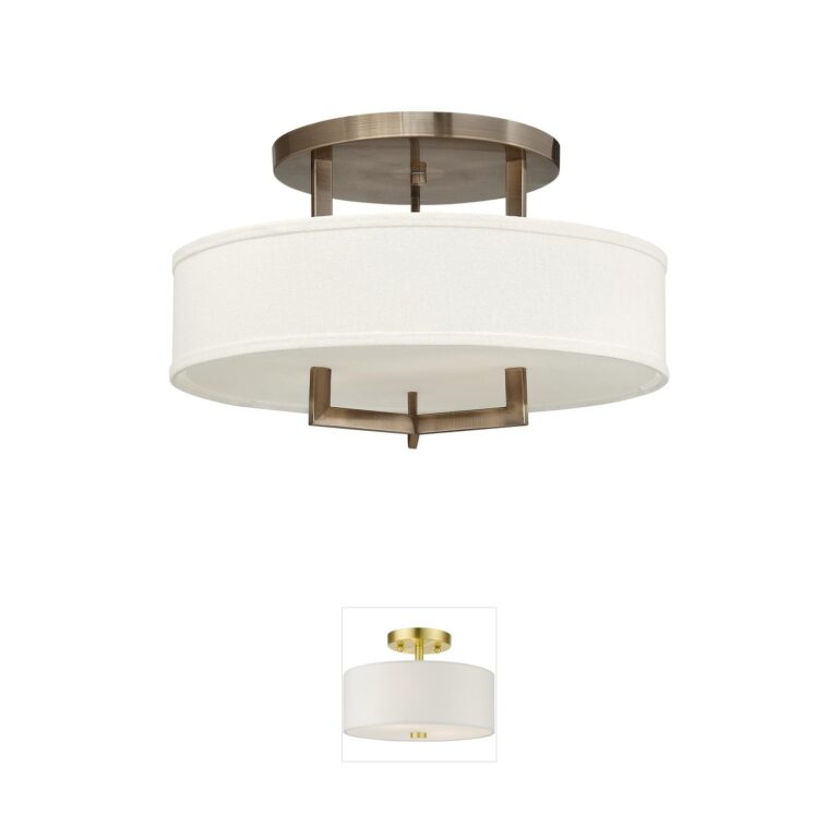 Hinkley Hampton Brushed Bronze Semi-Flush Mount