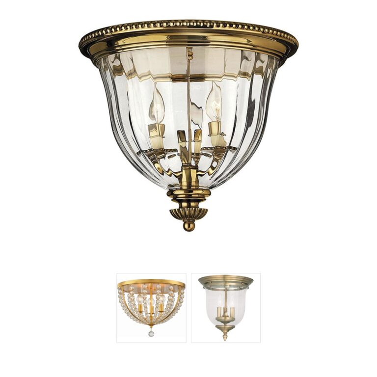 Hinkley Cambridge Solid Brass Flush Mount