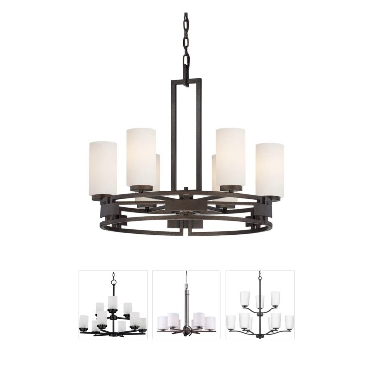 Designers Fountain Del Ray 6-Light Flemish Bronze Chandelier