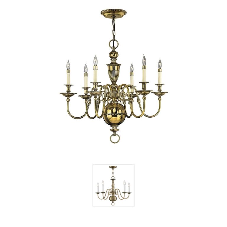 Hinkley Cambridge Solid Brass Chandelier