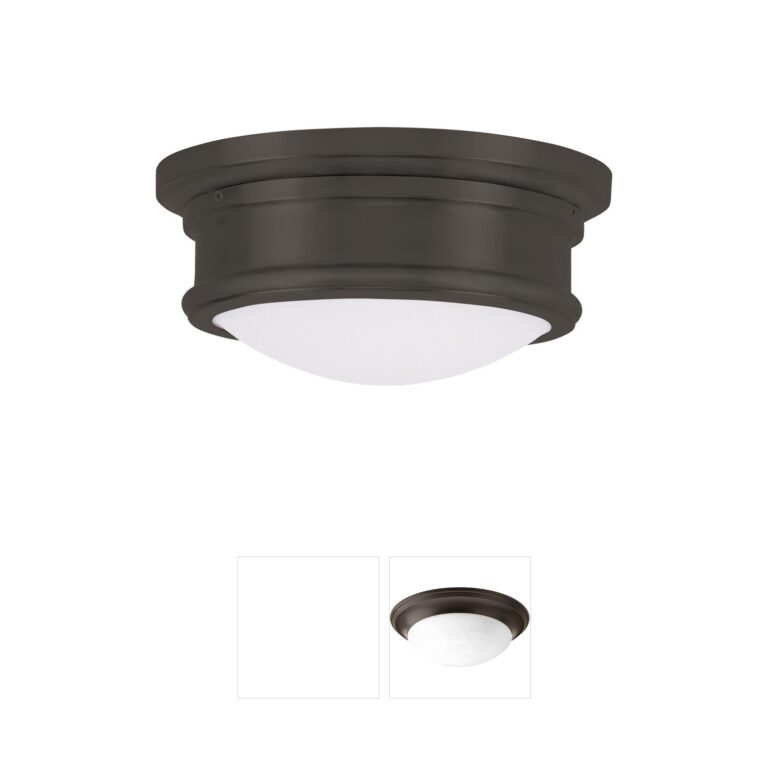 Livex Lighting Astor Collection Bronze Flush Mount