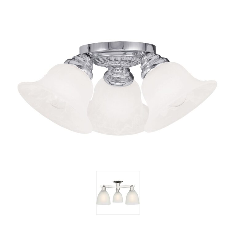 Livex Lighting Edgemont Steel Semi-Flush Mount