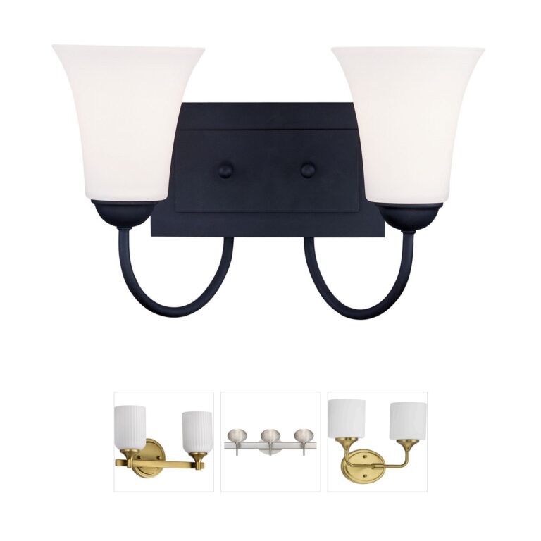 Livex Lighting Ridgedale Black Steel Vanity Light