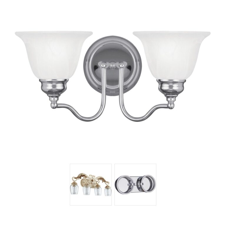Livex Lighting Essex Collection Polished Chrome Vanity Light