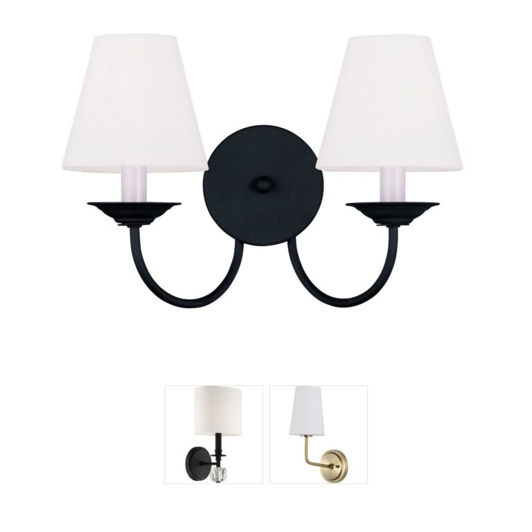 Livex Lighting Mendham Black Steel Wall Sconce