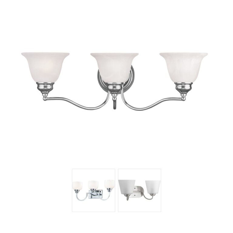 Livex Essex Polished Chrome 3-Light Vanity Light