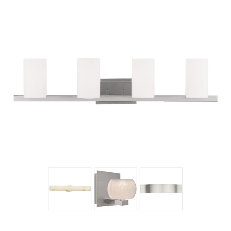 Livex Lighting Astoria 4-Light Brushed Nickel Vanity Light
