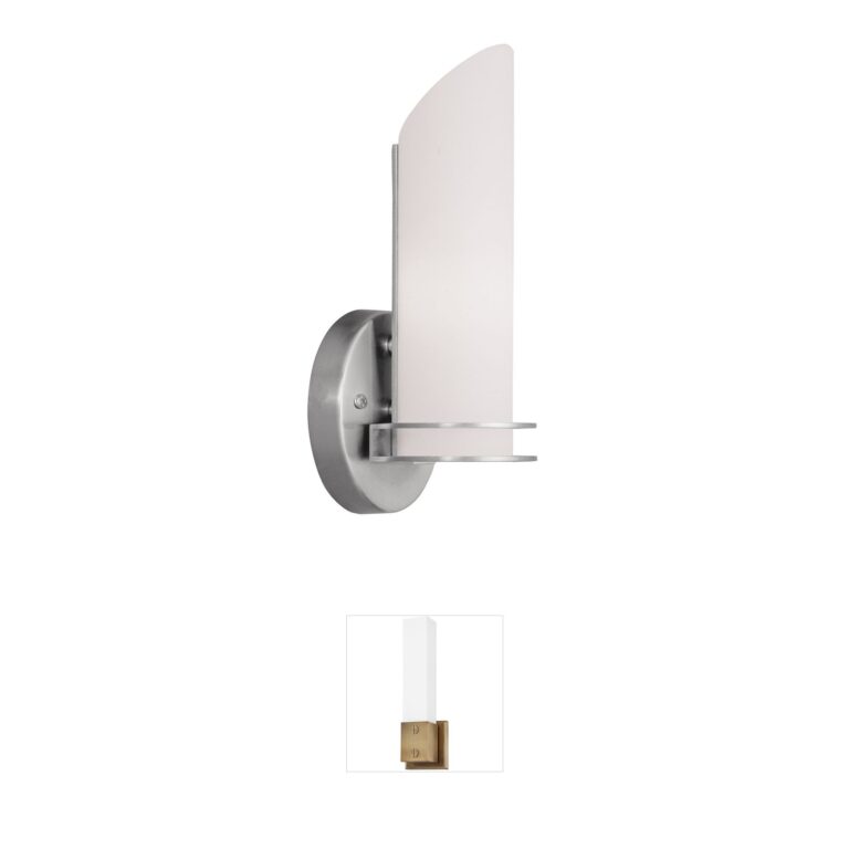 Livex Lighting Pelham Brushed Nickel Vanity Light with Opal Glass