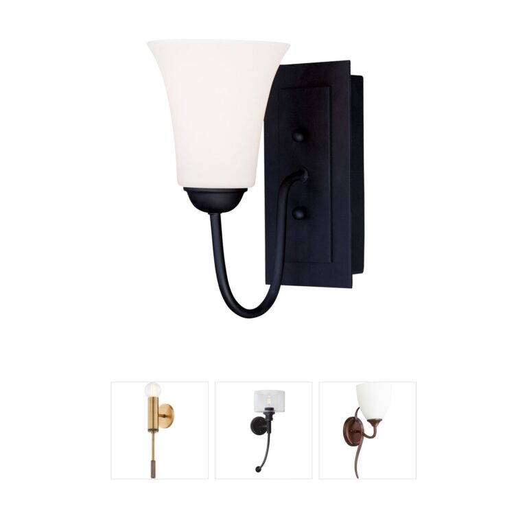 Livex Lighting Ridgedale Steel Wall Sconce with Opal Glass