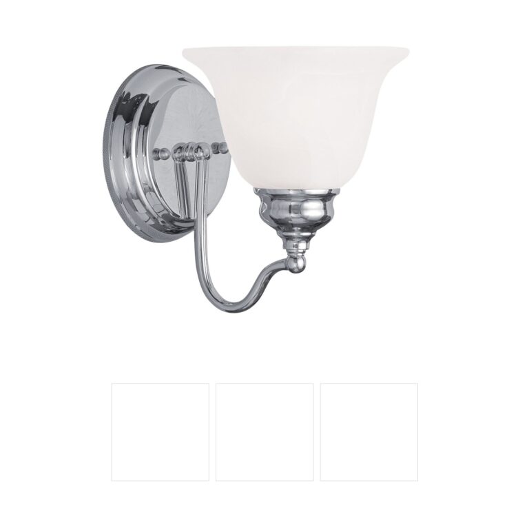 Livex Lighting Essex Collection Polished Chrome Vanity Light