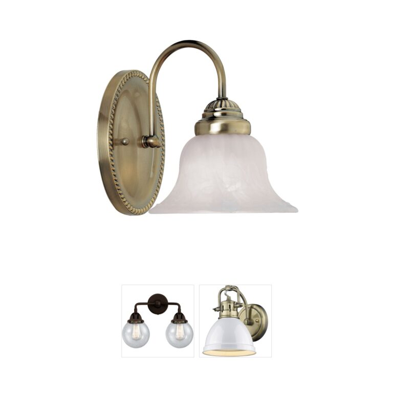 Livex Lighting Edgemont Antique Brass Vanity Light