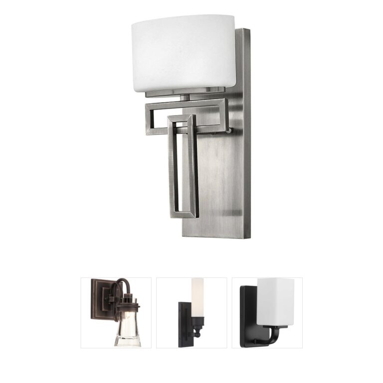 Hinkley Lanza Antique Nickel Vanity Light