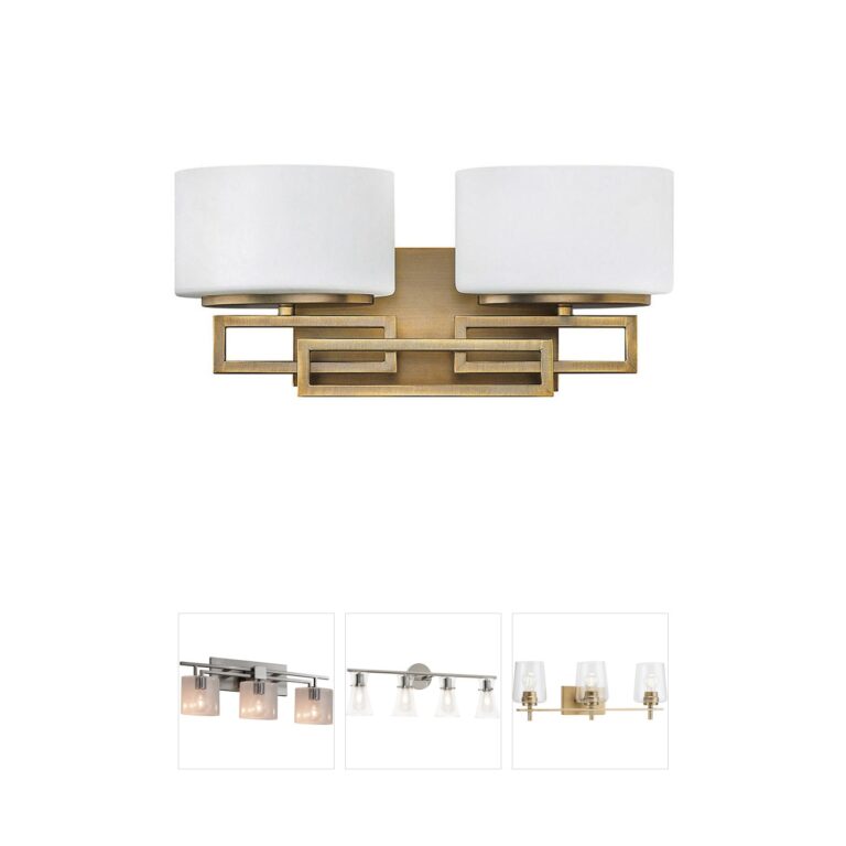 Hinkley Lanza Brushed Bronze Metal Vanity Light