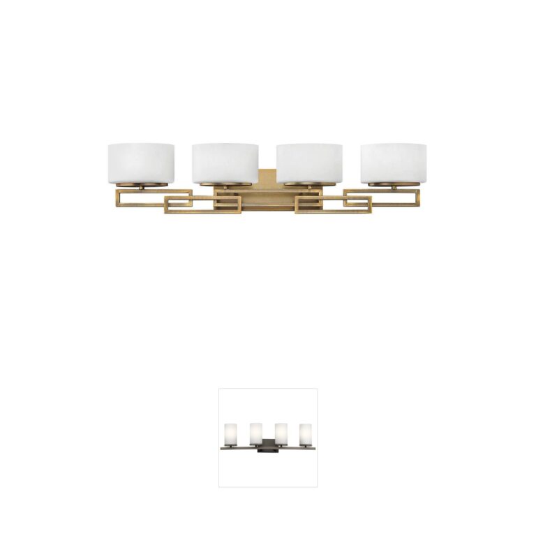 Hinkley Lanza Brushed Bronze 4-Light Vanity Light