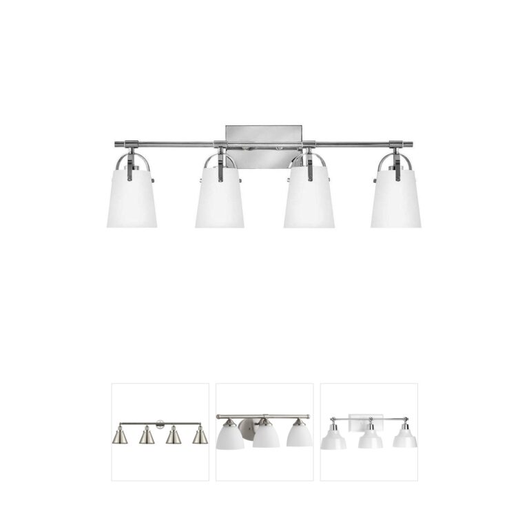 Hinkley Foster 4-Light Chrome Vanity with Clear Glass