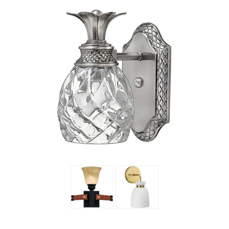 Hinkley Plantation Polished Antique Nickel Vanity Light