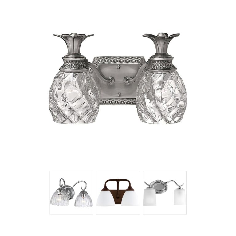 Hinkley Plantation Polished Antique Nickel Vanity Light