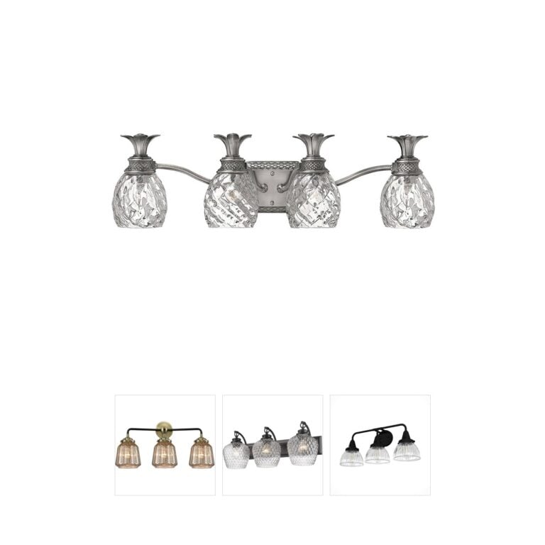 Hinkley Plantation Polished Antique Nickel Vanity Light