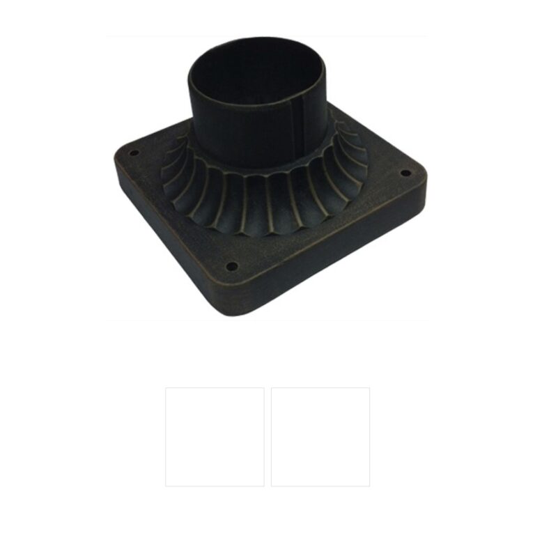 Artcraft Classico Black Metal Outdoor Post Fitter Mount