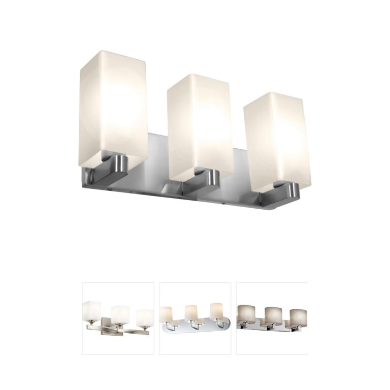 Access Lighting Archi Brushed Steel 3-Light Vanity