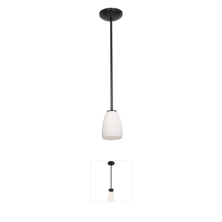 Access Lighting Sherry Oil Rubbed Bronze Pendant with Opal Glass