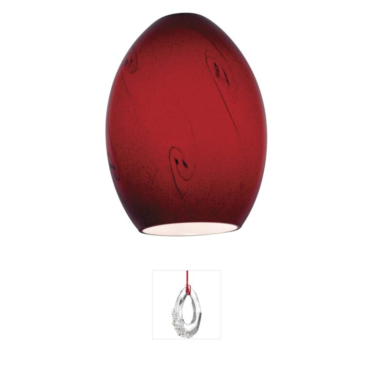 Access FireBird Red Sky Glass Pendant Shade