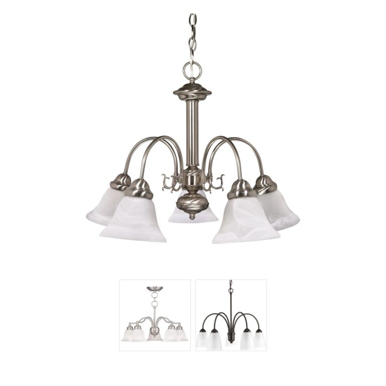Nuvo Ballerina Alabaster Glass Chandelier