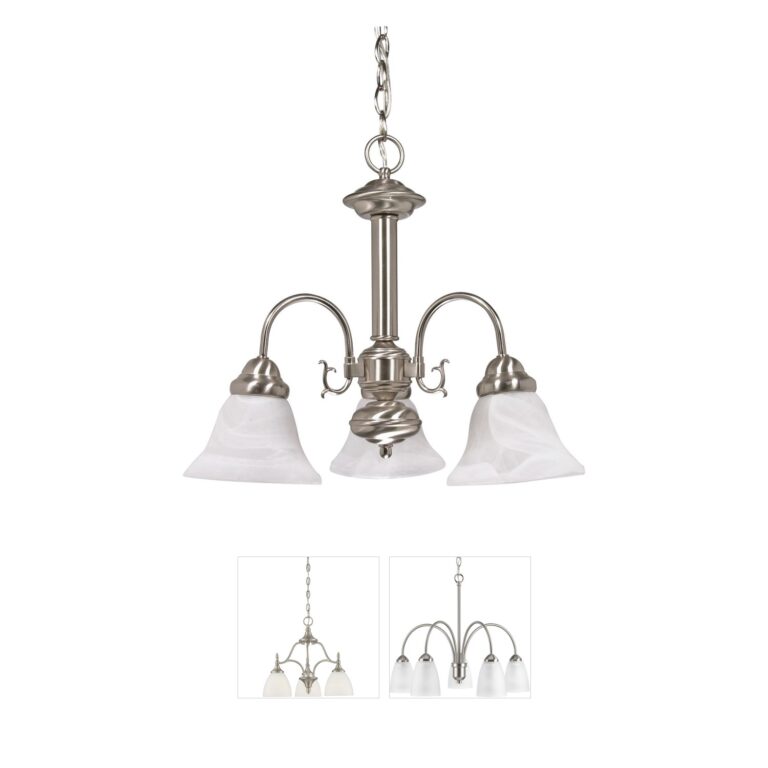 Nuvo Ballerina Alabaster Glass Chandelier