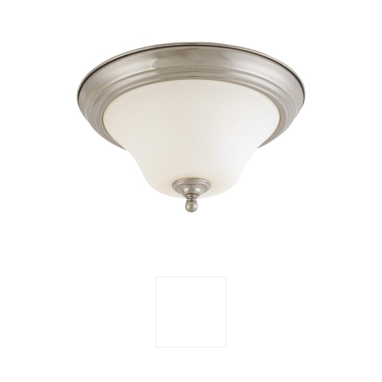 Nuvo Lighting Dupont Brushed Nickel Flush Mount with Satin White Glass