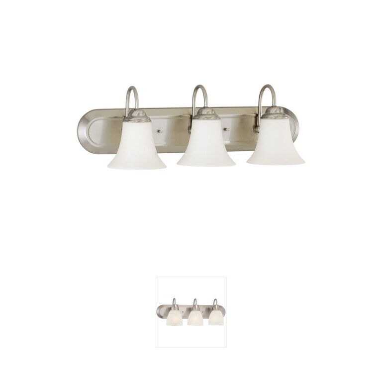Nuvo Dupont Collection 3-Light Brushed Nickel Vanity Light