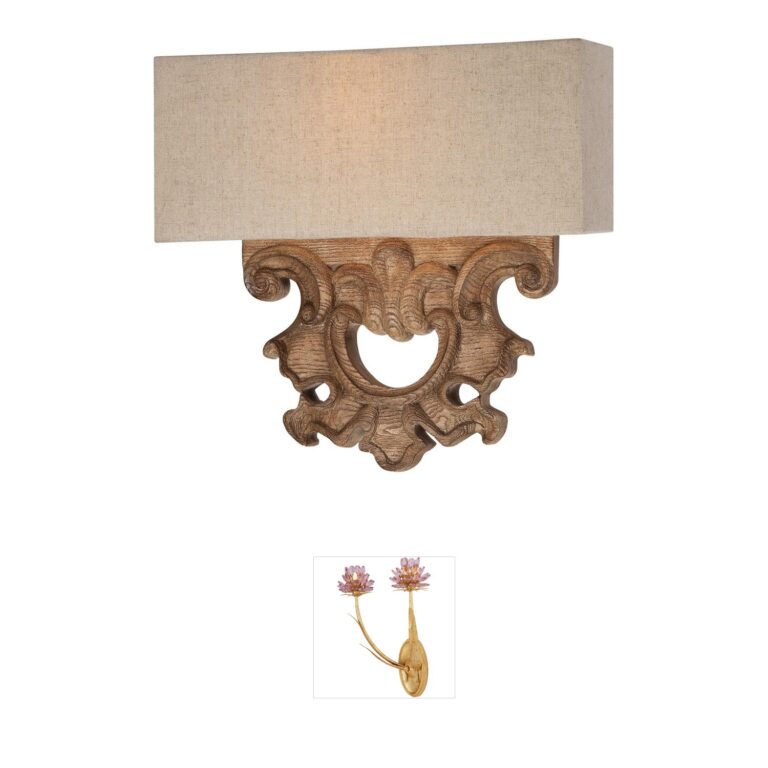 Minka-Lavery Abbott Place 2-Light Wall Sconce in Classic Oak Patina