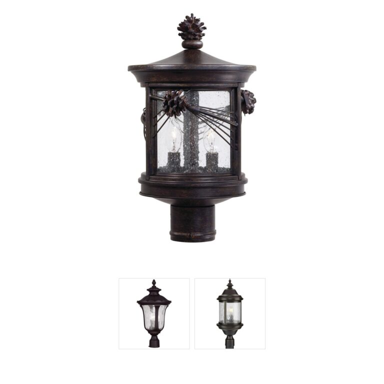 Minka-Lavery Abbey Lane Iron Oxide Post Light