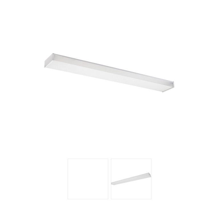 Generation Lighting Drop Lens Fluorescent 4-Foot White Flush Mount