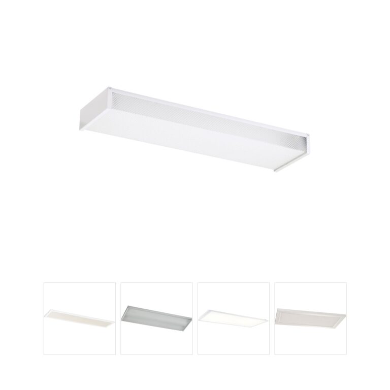 Generation Lighting Drop Lens Fluorescent White Acrylic Flush Mount
