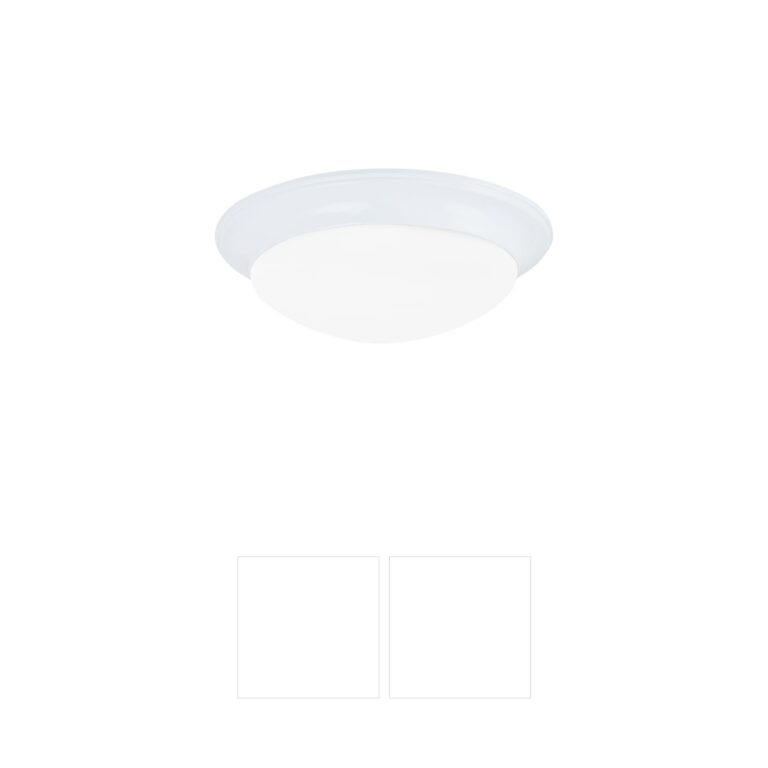 Generation Lighting Nash Steel Flush Mount with Satin Etched Glass