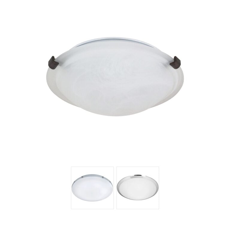 Nuvo Brentwood Old Bronze Flush Mount with Alabaster Glass