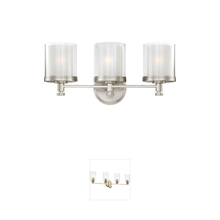 Nuvo Lighting Decker Collection Brushed Nickel Vanity Light
