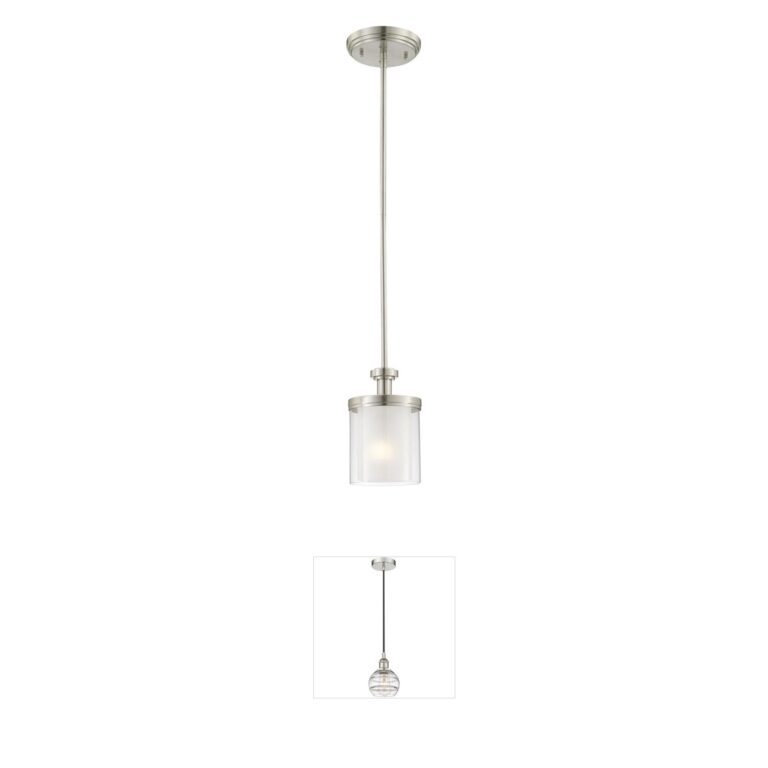 Nuvo Decker Frosted Glass Mini Pendant