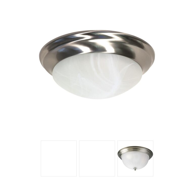 Nuvo Brentwood Brushed Nickel Flush Mount