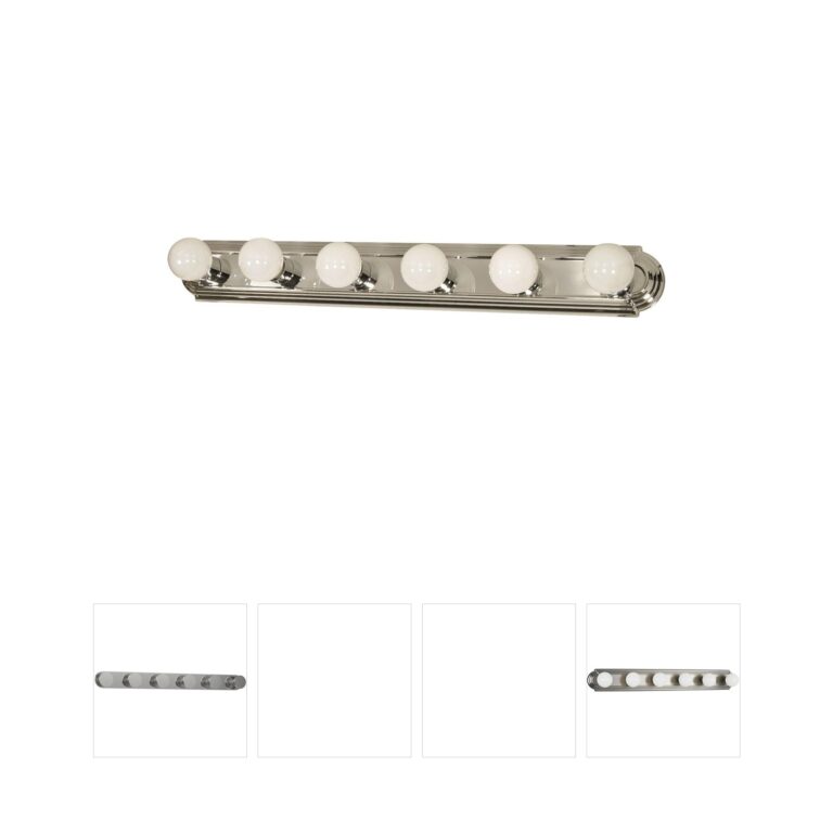 Nuvo Brentwood 36-Inch 6-Light Polished Chrome Utility Vanity Light