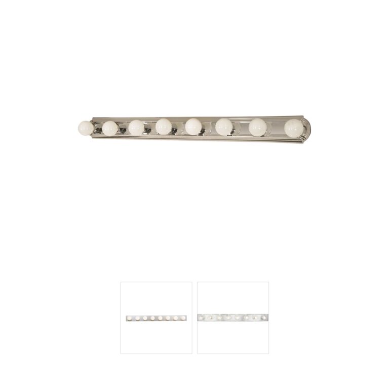 Nuvo Brentwood 8-Light Polished Chrome Vanity Light