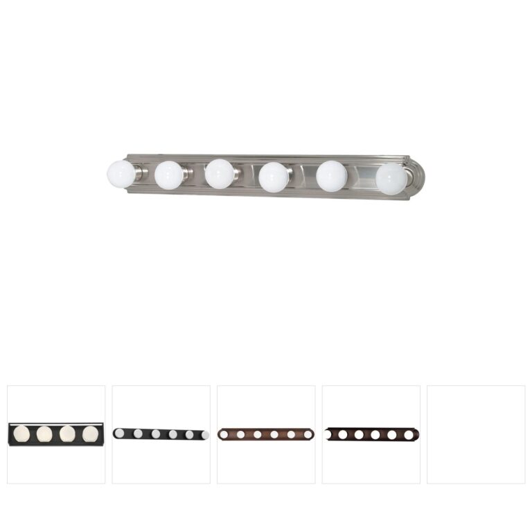 Nuvo Brentwood 6-Light Brushed Nickel Vanity Light