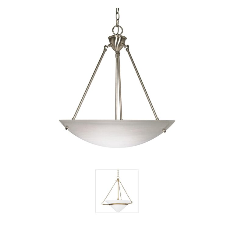 Nuvo Brentwood Brushed Nickel 3-Light Pendant